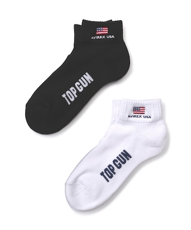 《直営店限定》トップガン ロウ クルー ソックス ／ TOP GUN LOW CREW SOCKS ／ アヴィレックス ／ AVIREX