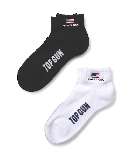 《直営店限定》トップガン ロウ クルー ソックス ／ TOP GUN LOW CREW SOCKS ／ アヴィレックス ／ AVIREX