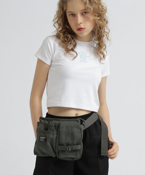 EAGLE POLYESTER WAIST BAG/イーグル ポリエステル ウエストバッグ/AVX342