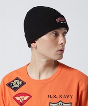 LOGO WATCH CAP ／ ロゴ ワッチ キャップ ／ ビーニー ／ AVIREX ／ アヴィレックス