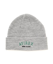 LOGO WATCH CAP ／ ロゴ ワッチ キャップ ／ ビーニー ／ AVIREX ／ アヴィレックス