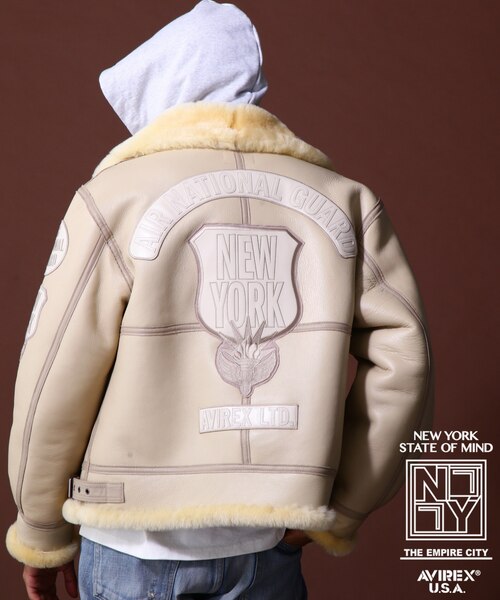AVIREX AIR NATIONAL GUARD コットンB-3type COLLECTION》AIR NATIONAL GUARD B-3 FLIGHT JACKET｜アヴィレックスの