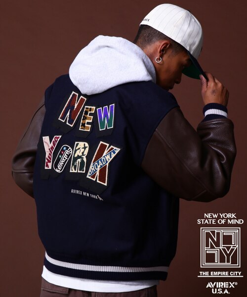 アヴィレックス STADIUM JACKET NYC COLLECTION》STADIUM JACKET NYC ／スタジアムジャケット NYC