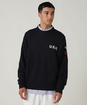 NAVAL CREWNECK KNIT ／ ネイバル クルーネック ニット ／ AVIREX ／ アヴィレックス