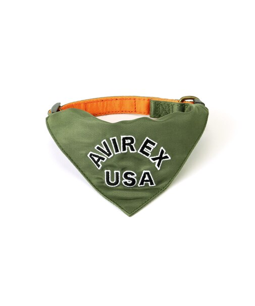 《DOG WEAR》ＭＡ－１スカーフ付きカラー　Ｍ
