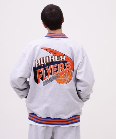SWEAT STADIUM JACKET AVIREX FLYERS ／ スウェット スタジアム