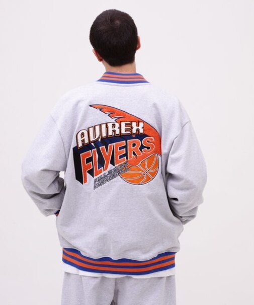 SWEAT STADIUM JACKET AVIREX FLYERS ／ スウェット スタジアム