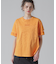 FADE WASH CUFFS OPEN EMBROIDERY T-SHIRT／フェイドウォッシュ カフスオープン刺繍Tシャツ