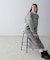 LAYERED LIKE KNIT ONE PIECE／レイヤードライク ニットワンピース