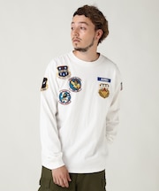 L／S N.Y. A.N.G  PATCH T-SHIRT