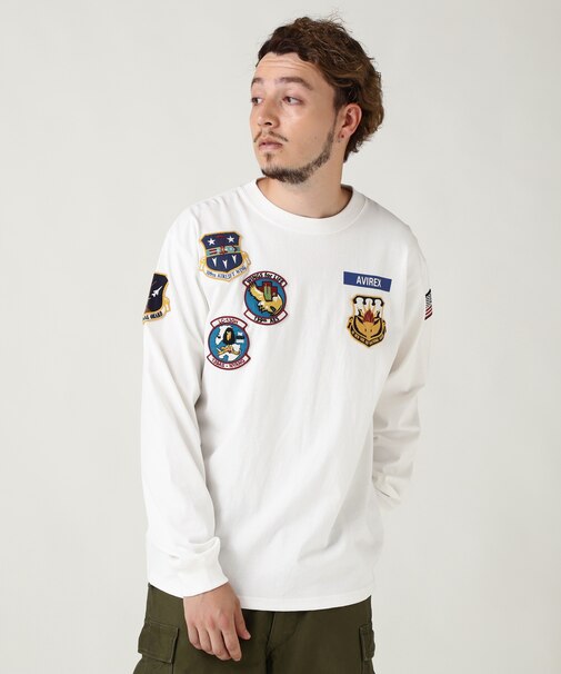 L／S N.Y. A.N.G  PATCH T-SHIRT