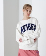 《DAILY／デイリー》CREW NECK L／S SWEAT LOGO ／ クルーネック ロングスリーブ スウェット ／ AVIREX ／