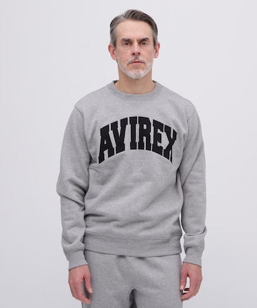 《DAILY／デイリー》CREW NECK L／S SWEAT LOGO ／ クルーネック ロングスリーブ スウェット ／ AVIREX ／