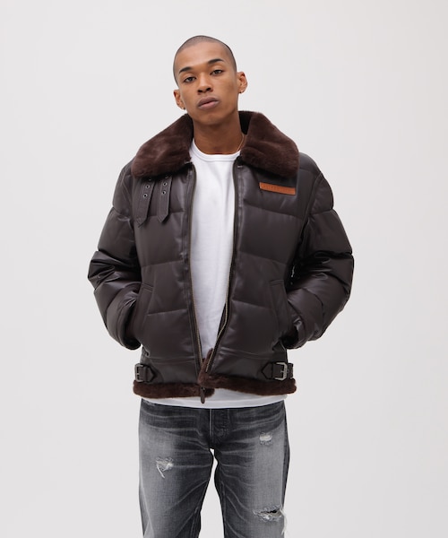 アヴィレックス/ファッション（ブラウン）の通販｜&mall（アンドモール