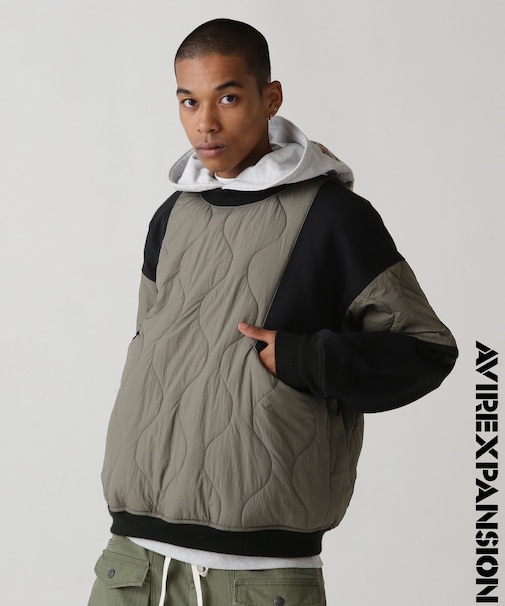 《AVIREX × EXPANSION》COMBI CREW JACKET ／ コンビ クルー ジャケット