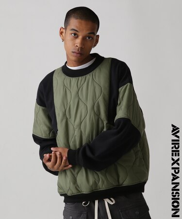 《AVIREX × EXPANSION》COMBI CREW JACKET ／ コンビ クルー ジャケット