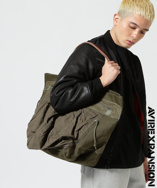 《AVIREX × EXPANSION》 FIELD JACKET REMAKE TOTE BAG ／ フィールドジャケット リメイク トー
