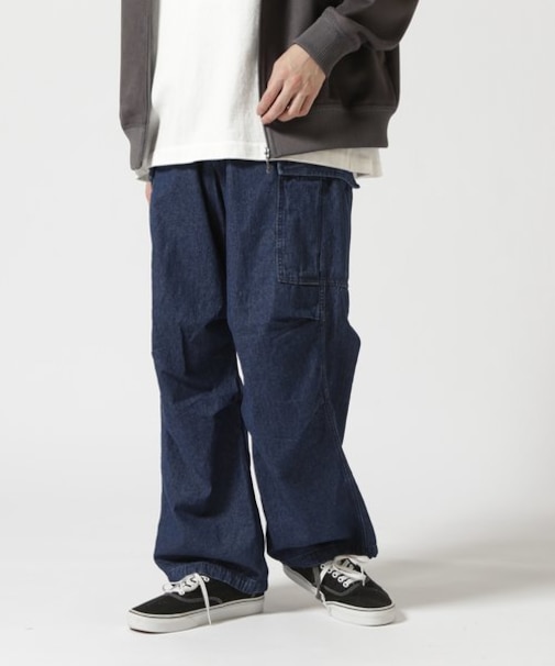 《直営店限定》DENIM EASY CARGO PANTS ／ デニム イージーカーゴパンツ ／ AVIREX ／ アヴィレックス