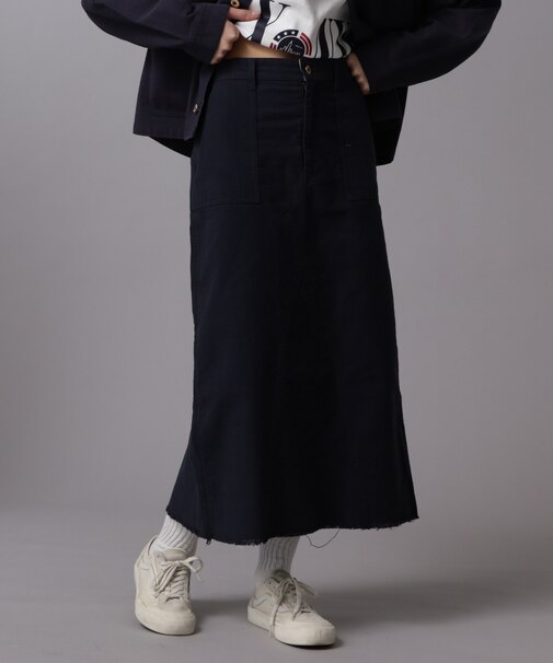 《AVIREX × UNIVERSAL OVERALL》WOMENS PAINTER SKIRT／ ペインタースカート ／ アヴィレックス