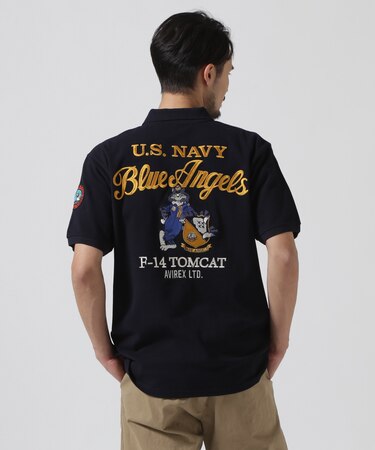 BLUE ANGELS SHORT SLEEVE POLO SHIRT ／ ブルーエンジェルス 半袖 