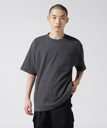 《DAILY／デイリー》S／S RIB LOOSE FIT T-SHIRT／リブ ルーズフィット 半袖 Tシャツ ／
