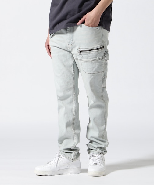 《直営店限定》STRETCH DENIM POCKET PANTS ／ ストレッチ デニム ポケット パンツ ／ AVIREX