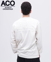 《CROSSOVER》FADED WASH LONGSLEEVE T-SHIRT ／ フェイデッド ウォッシュ 長袖Tシャツ