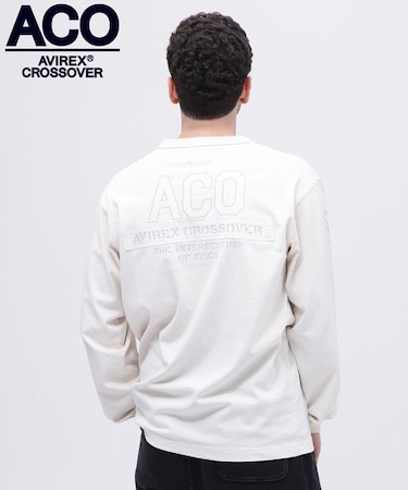 《CROSSOVER》FADED WASH LONGSLEEVE T-SHIRT ／ フェイデッド ウォッシュ 長袖Tシャツ