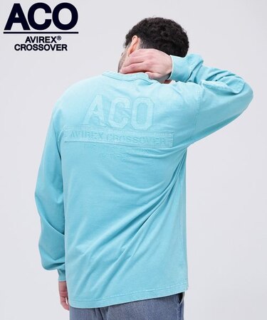 《CROSSOVER》FADED WASH LONGSLEEVE T-SHIRT ／ フェイデッド ウォッシュ 長袖Tシャツ