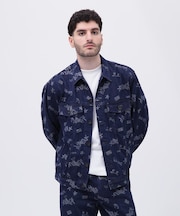 TAGGING JACQUARD DENIM JACKET／タギング ジャガード デニムジャケット