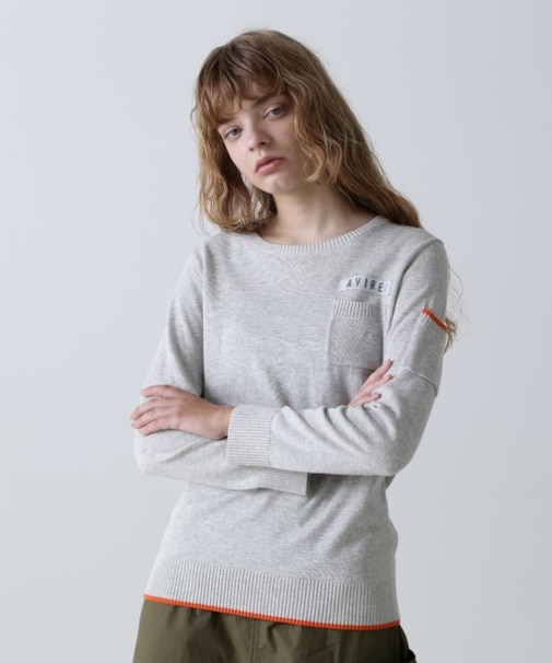 L／S FATIGUE KNIT TOPS／ファティーグニットトップス