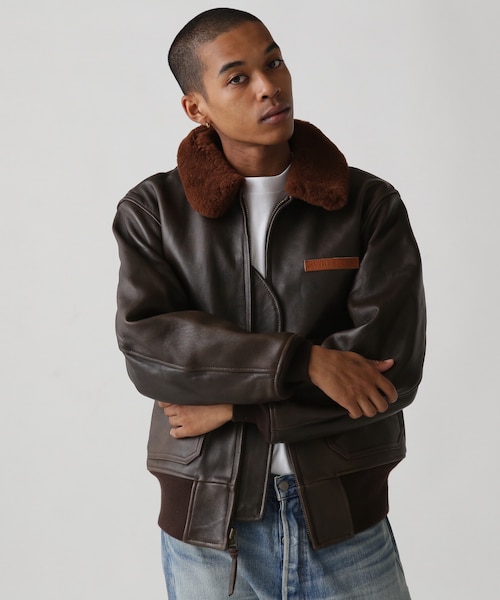 A-2 FLIGHT JACKET ANTIQUE LAMB｜アヴィレックスの通販｜&mall