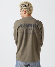 MIL. STENCIL T-SHIRT OFFICIAL LOGO ／ ミリタリー ステンシル 長袖Tシャツ オフィシャルロゴ