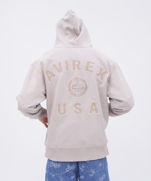 VARSITY LOGO ZIP SWEAT PARKA NYC ／ ジップ スウェット パーカー