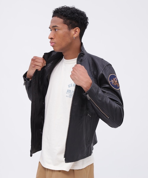 マーク&ロナ　ホワイト 星柄ジャケット アーム取り外し可能 マーク&ロナ ホワイト 星柄ジャケット アーム取り外し可能