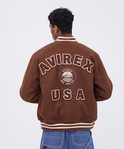 WOOL MOSSA VARSITY JACKET ／ ウールモッサ バーシティ ジャケット