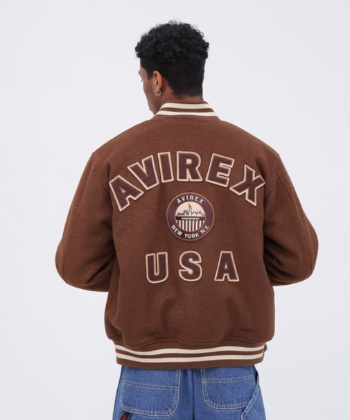 WOOL MOSSA VARSITY JACKET ／ ウールモッサ バーシティ ジャケット