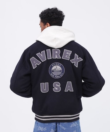 WOOL MOSSA VARSITY JACKET ／ ウールモッサ バーシティ ジャケット