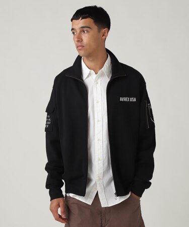 FATIGUE STAND ZIPUP SWEAT / ファティーグ ジップアップ スウェット / AVIREX / アヴィレックス