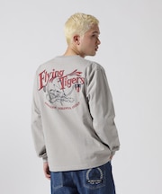 《WEB＆DEPOT限定》MILITARY MOTIF LONG SLEEVE T-SHIRT ／ ミリタリーモチーフ 長袖 Tシャツ