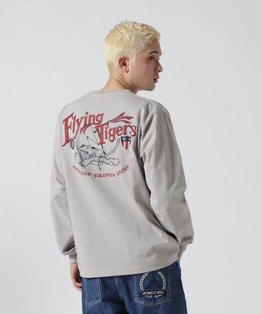 《WEB＆DEPOT限定》MILITARY MOTIF LONG SLEEVE T-SHIRT ／ ミリタリーモチーフ 長袖 Tシャツ