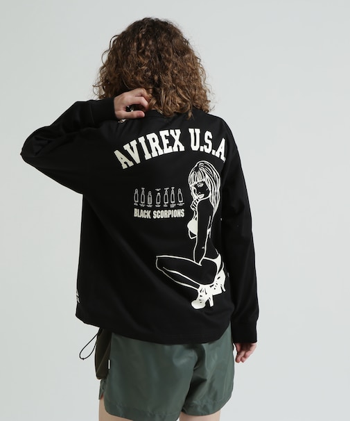 《WEB&DEPOT限定》BLACK SCORPIONS LONGSLEEVE T-SHIRT ／ ブラック スコーピオン 長袖Tシャツ