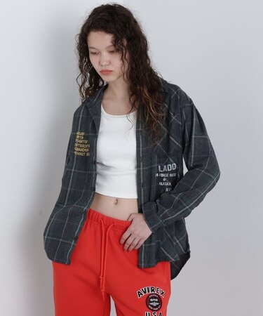 CHEMICAL WASH CHECK SHIRT／ケミカルウォッシュ チェックシャツ