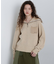 ZIP TURTLE NECK MELANGE KNIT TOPS／ジップタートルネックメランジ