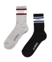 《直営店限定》LINE NEYYORK SOCKS ／ ライン ニューヨーク ソックス ／ AVIREX ／ アヴィレックス