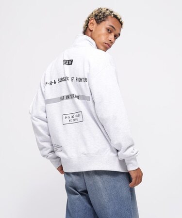 STENCIL STAND ZIP SWEAT "HAT IN THE RING" ／ ステンシル スタンドジップ "ハット イン ザ リン