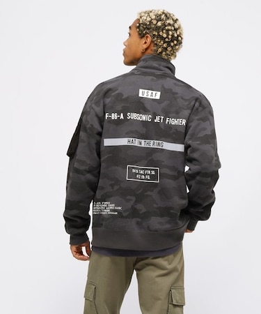 STENCIL STAND ZIP SWEAT "HAT IN THE RING" ／ ステンシル スタンドジップ "ハット イン ザ リン