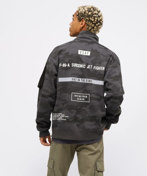 STENCIL STAND ZIP SWEAT "HAT IN THE RING" ／ ステンシル スタンドジップ "ハット イン ザ リン