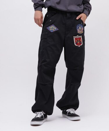 《直営店限定》TOP GUN WAPPEN CARGO PANTS / トップガン ワッペン カーゴパンツ / AVIREX
