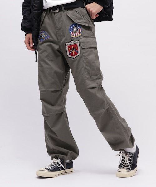 直営店限定》TOP GUN WAPPEN CARGO PANTS ／ トップガン ワッペン